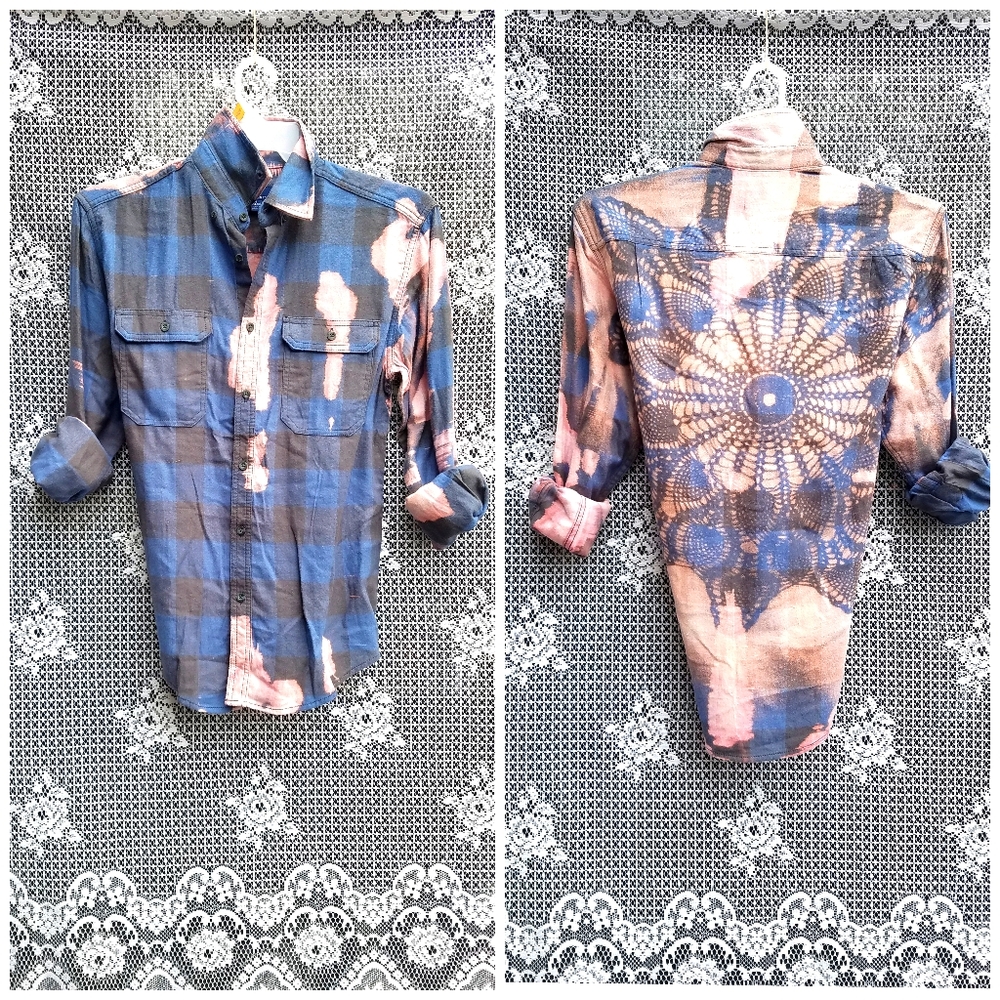 Bleach Distressed Flannel